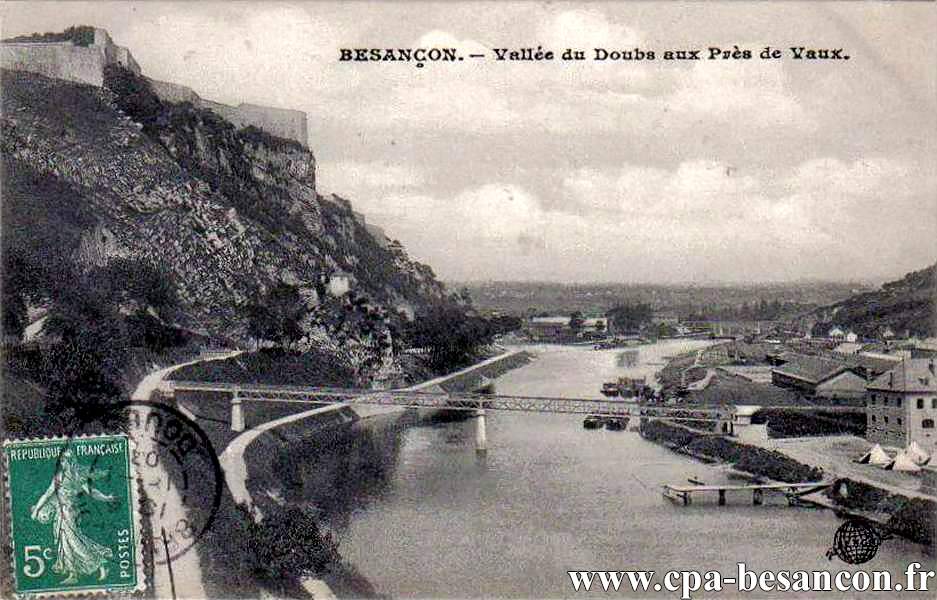 BESANÇON. - Vallée du Doubs aux Prés de Vaux.